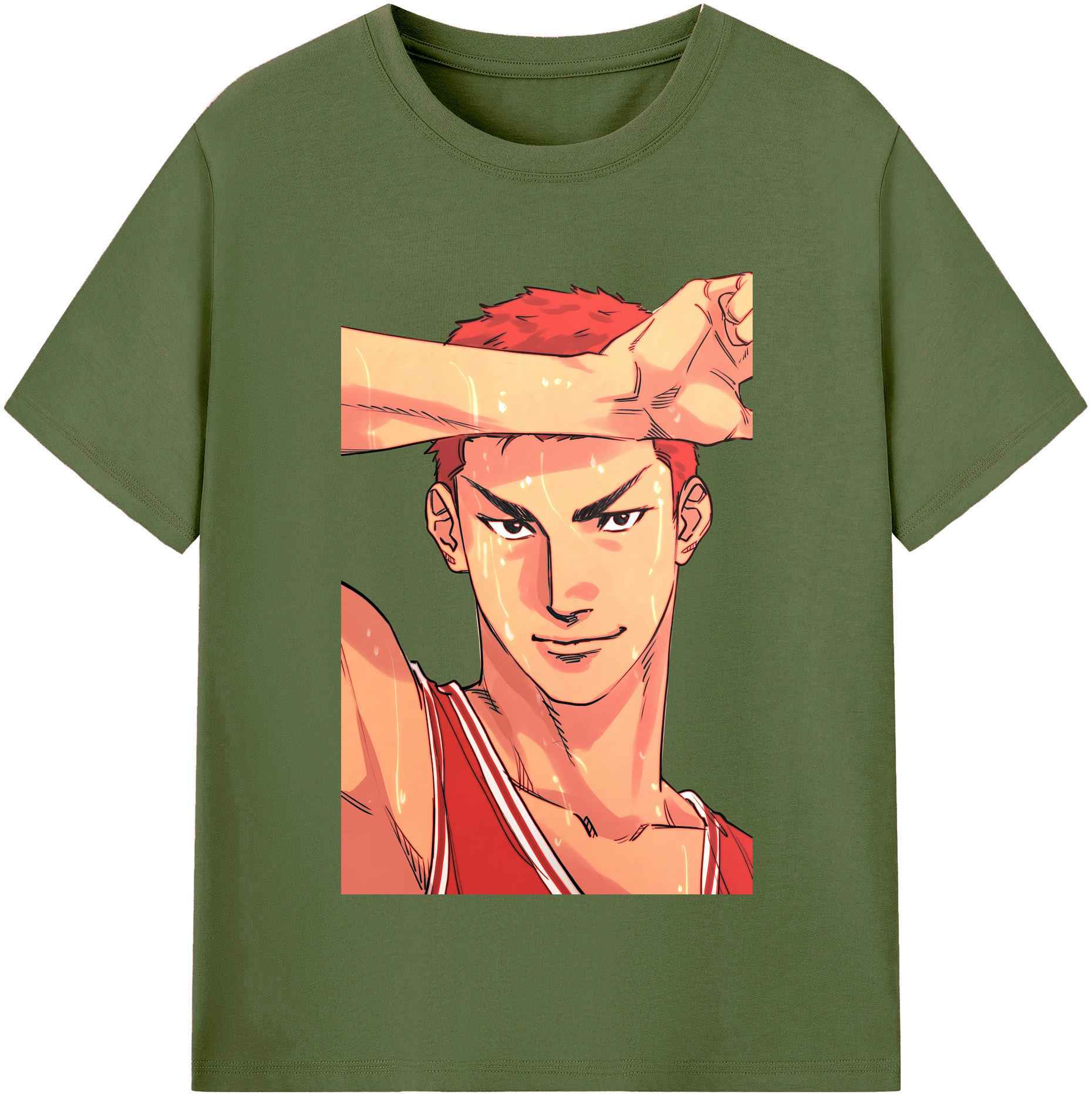 SLAM DUNK／スラムダンク 綿100％半袖Tシャツ（フロントプリント）